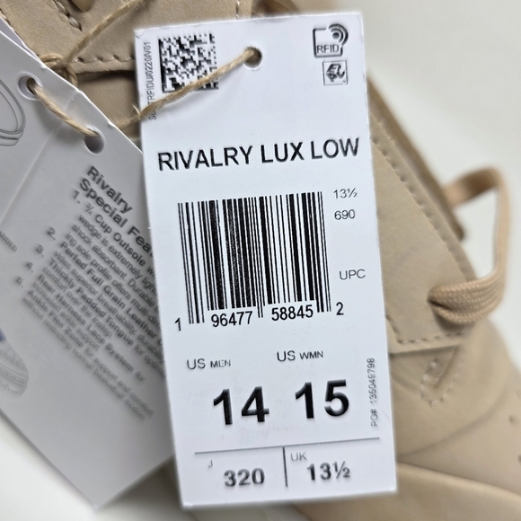 Adidas Originals Rivalry Lux Low OG Mens Size 14 Sneakers IH0255 Maple Beige New - Picture 11 of 13